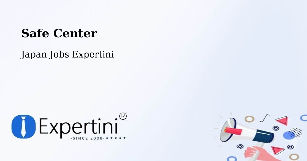 Safety Center – Namerikawa - Japan Jobs Expertini